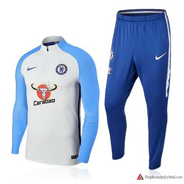 Chandal Chelsea 2017-2018 Blanco Azul Claro